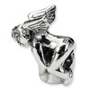 Black Bow Jewelry Sterling Silver January CZ Birthstone, Angel Bead Charm - 2 of 4