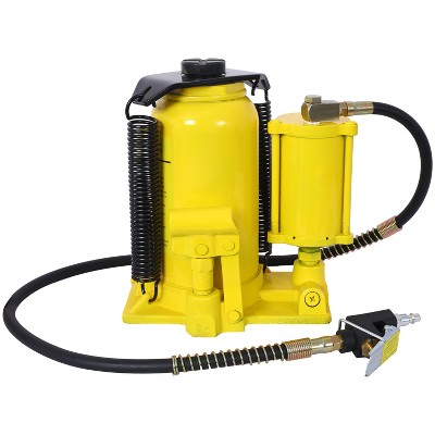 Air Hydraulic Bottle Jack, 20 Ton Manual Handle and Air Pump, 10.2-19.7 inch Lifting Range for Car Repair, Industrial