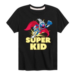 Boys' - Sesame Street - Grover Super Kid Short Sleeve Graphic T-Shirt - 1 of 4