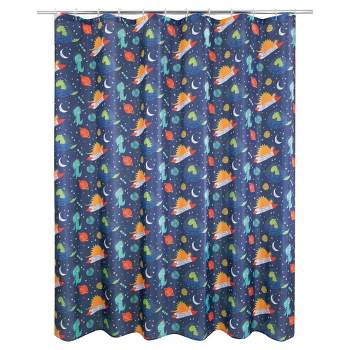 Space O Saurous Kids' Shower Curtain - Allure Home Creations