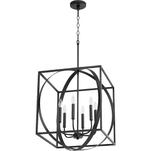 Quorum Lighting 6 - Light Pendant in  Noir - 1 of 2