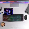 SAHARA - Rechargeable Silent Wireless Keyboard & Mouse Combo - 106 Keys, RGB Backlight - Black - 2 of 4