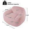 LIKEPAY Oversize Faux Rabbit Fur Single Bean Bag Sofa with Arms for Living Room, Bedroom, Gaming room - 3 of 4