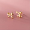 925 Sterling Silver Bow Stud Earrings for Women Teen Girls Small Ribbon Stud Earrings Bowknot - 4 of 4