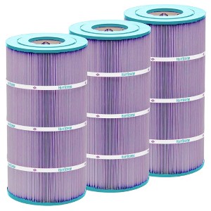 Hurricane Filters HF8411-01P Platinum Purple Pool Cartridge for PWWCT75, Unicel C-8411, Filbur FC-1255, Waterway Clearwater II Pro-Clean 75 (3 Pack) - 1 of 4