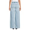 Lands' End Women's Lightweight Denim High Rise Relaxed Straight Pull On Pocket Jeans - 2 of 4