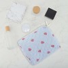 Unique Bargains Quilted Stripe Strawberry Square Makeup BaG 1 Pc - 4 of 4