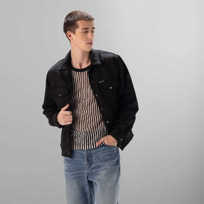 Members Only Men's Outdoor Soft Shell Shirt Full Sleeve Jacket - Black - Medium — фото 2