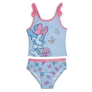 Disney Minnie Mouse Tankini Top and Bikini Bottom Swim Set UPF 50+ Little Kid to Big Kid - 1 of 4