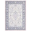Washable Area Rug Vintage Medallion Floral Print Area Rug Non-Slip Low Pile Carpet for Dining Room Home Office - 3 of 4