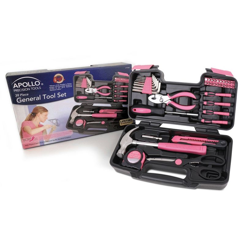 Apollo Tools 39pc DT9706P General Tool Set Pink, 3 of 9