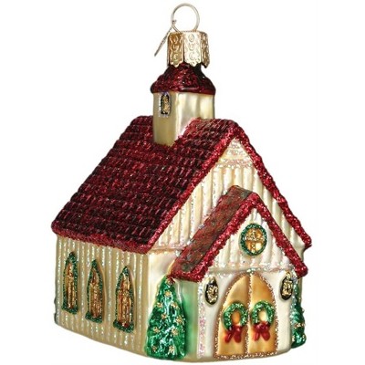 Old World Christmas Glass Blown Ornament for Christmas Tree, Christmas Chapel