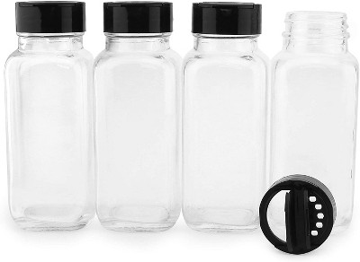 Talented Kitchen 24 Pack Glass Spice Bottles With 284 Preprinted