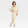 Women's Leisure Studio French Terry Midi Pencil Skirt - Universal Thread™ - 3 of 3