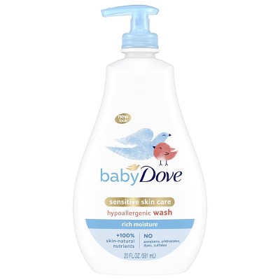 Baby Dove Rich Moisture Sensitive Skin Hypoallergenic Wash - 20 fl oz