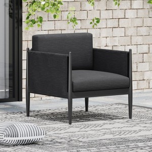 FIONECA Chair, Modern Accent Chair with Cushions for Living Room, Bedroom, Balcony or Patio Seating - 1 of 4