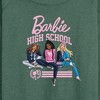 Women's Barbie High School Dolls Lightweight French Terry Slouchy - Heather Juniper - X-Large - 2 of 4