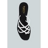 Sweetin Black Strappy Flat Slip On Sandals - 4 of 4