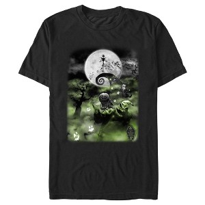Men's The Nightmare Before Christmas 30th Anniversary 3D Artwork T-Shirt - 1 of 4