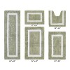 Hotel Bath Rug 100% Premium Cotton Tufted Weave Two Tone Reversible 5 Piece Bathroom Rug Set, Super Soft & Water Absorbent, Machine Washable Bathmat - 2 of 4