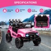 12V Ride-On Truck Car for Kids – Battery Powered Electric Vehicle with Remote Control, Spring Suspension, LED Lights, Bluetooth & 3 Speeds - 3 of 4