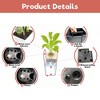 JUJABU 30" Tall Large Flower Pot - Indoor/Outdoor Use with Self-Watering, Drainage Holes, Water Level Monitor & Inner Bucket - 4 of 4