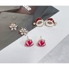 Christmas Stud Earrings Set with Santa & Snowflake Designs, Cute Hypoallergenic Jewelry Gifts. - 2 of 4