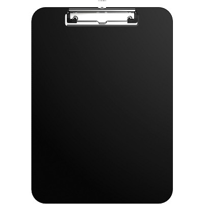 Business Source Clipboard Shatterproof Plastic 9"x12-1/2"x4/5" Black 49269