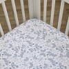 NoJo Disney Mickey and Friends Grey and White Pluto, Goofy, and Rainbows Nursery Fitted Crib Sheet - 2 of 4