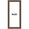 PosterPalooza | Panoramic Elegant Brown Picture Frame - UV Acrylic, Foam Board Backing, Hanging Hardware - 2 of 4