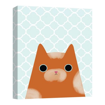 14" x 11" Cat Deep Look I Decorative Wall Art - PTM Images