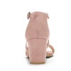 Allegra K Women's Open Toe Crisscross Buckle Ankle Strap Block Heel Sandals - 3 of 4