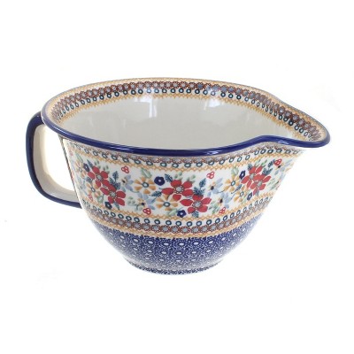 Blue Rose Polish Pottery D014 Manufaktura Batter Bowl