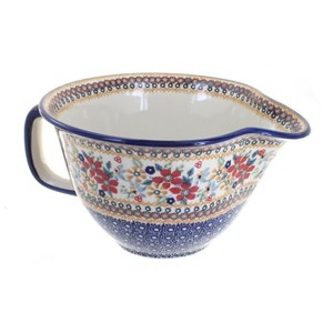 Blue Rose Polish Pottery D014 Manufaktura Batter Bowl - 1 of 2