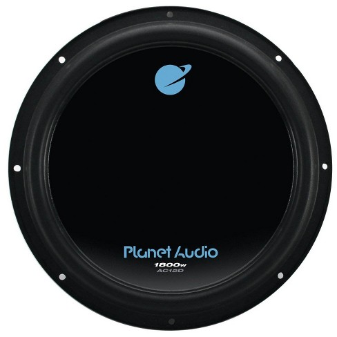 Planet Audio AC12D 12 Inch 1800 Watt 4 Ohm Dual Voice Coil Car Audio Subwoofer with Stamped Basket, Polypropylene Cone & Foam Surround, Black, Single - image 1 of 4