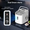 Simzlife Countertop Ice Maker, 26 Lbs/Day, 9 Bullet-shaped Ice in 6 Mins, Auto-Cleaning, Portable Ice Machine,13 Lbs Storage Capacity, Black/Silver - 3 of 4