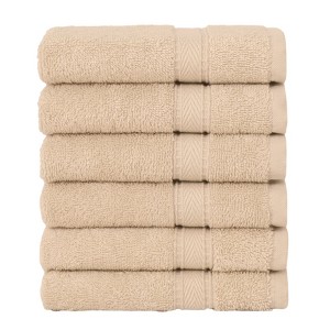 Linum Home Textiles 100% Turkish Cotton Sinemis Terry Washcloths (Set of 6) - 1 of 2