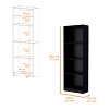 TOAOTBNBO Classic Bookcase, Modern Display Bookshelf with Storage Cabinet, Narrow Tall Book Shelf for Home Office - 3 of 4