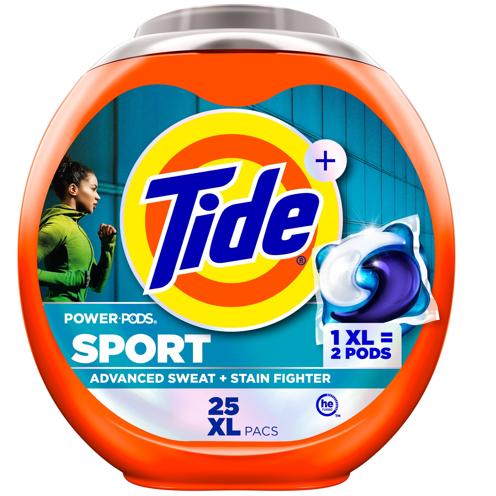 Tide Sport Power Pods HE Compatible Febreze Odor Eliminator Laundry Detergent Soap Pacs