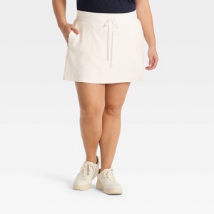 Women's Mid-Rise Interlock Skort - Wild Fable™ - 1 of 3