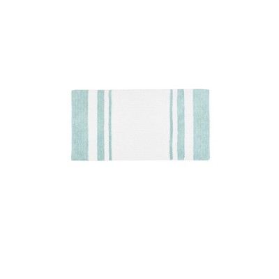 Vynxaria Dual-Sided Bath Mat - Striped Comfort & Massage 27x45 Inches