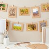 Juvale 50 Pack Cardboard Picture Frames, 4x6 DIY Photo Hanging Kit with Wooden Clips and Paper String for Home Wall Decor - 2 of 4