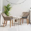 Garden Chair 2 pcs Black 55 x 62.5 x 82cm poly rattan vidaXL - 3 of 4
