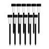 Flash Furniture Hartford 12 Pack Black LED Solar Lights, Weather Resistant Outdoor Solar Powered Lights for Pathway, Garden, & Yard - 2 of 4