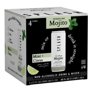 SPLASH Mixers Sparkling Mojito - 4-pack, 12 oz cans - 1 of 4