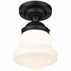 Z-Lite Vaughn 1 - Light Flush Mount in  Matte Black - 3 of 4
