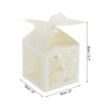 Unique Bargains Durable Paper Hollow Design Bright Color Elegant Appearance Gift Box 2"x2"x3.1" 25 Packs - 2 of 4