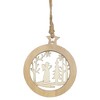 Northlight 4.25" Wooden Angel and Pine Tree Christmas Ornament - 4 of 4