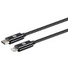 Monoprice Apple MFi Certified Lightning to USB Type-C and Sync Cable - 3 Feet - Black | Compatible with iPod, iPhone, iPad with Lightning Connector - 2 of 4