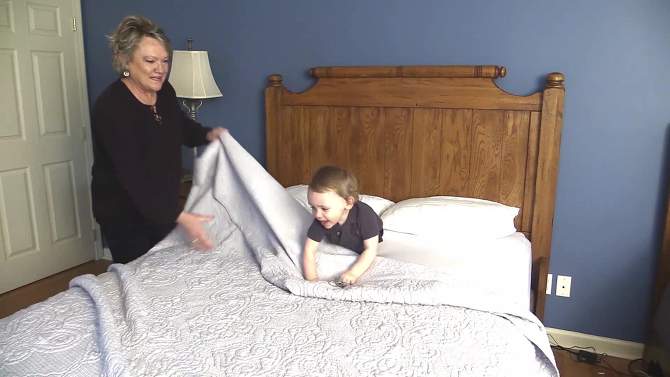 Twin XL Zippered Mattress Protector with Pillow Protector - ProtectEase, 2 of 5, play video